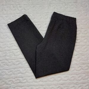 J. Jill Ponte Slim Leg Dark Gray Mid Rise Pull On Pants Size S